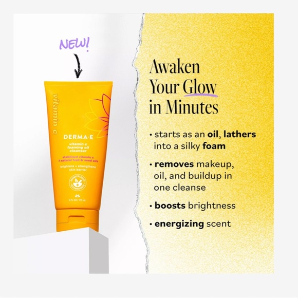 Derma E Vitamin C Foaming Oil Cleanser - Picture 1 of 8